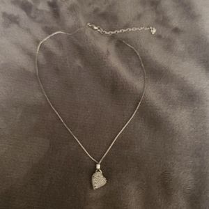 (2/$25) Swarovski heart necklace